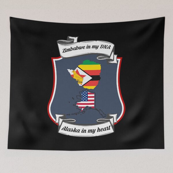 Item preview, Zimbabwe in my DNA, Alaska in my heart Heritage designed and sold by Tony ⭐⭐⭐⭐⭐.