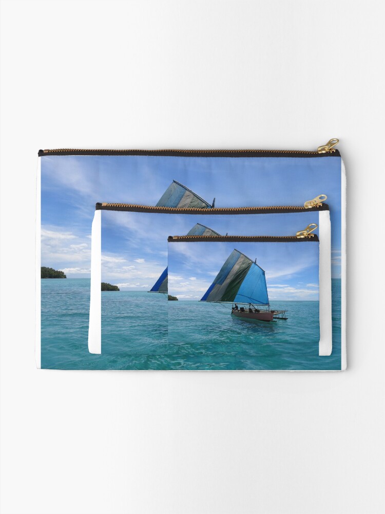Alternate view of Malawi at Deboyne lagoon Zipper Pouch