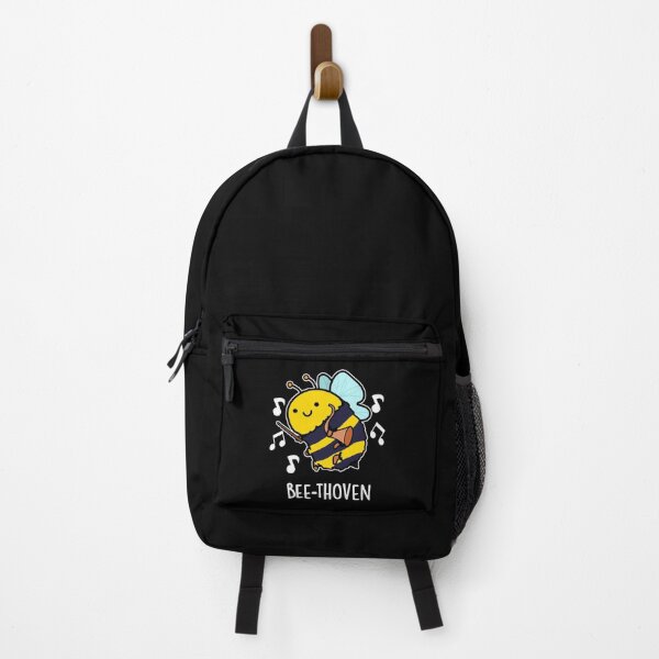 Item preview, Bee-thoven Funny Music Bee Puns (Dark BG) designed and sold by punnybone.
