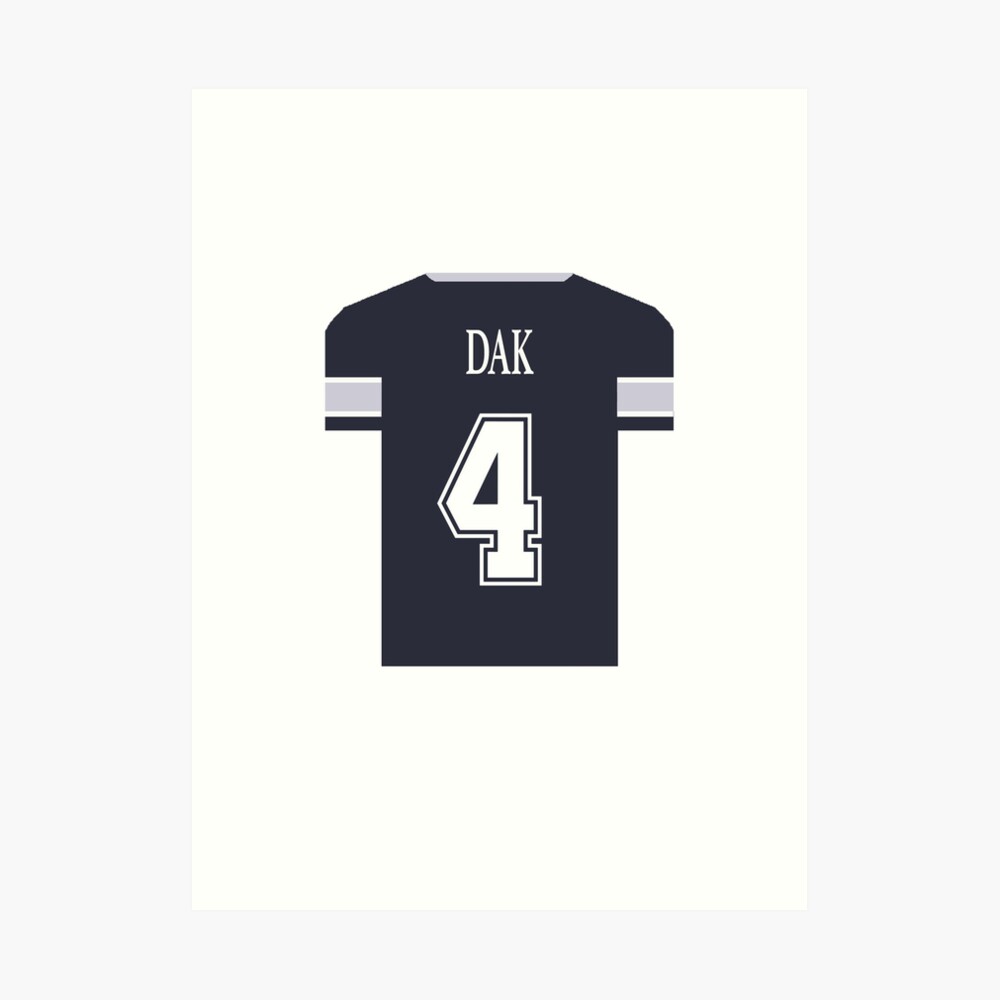 Dak Prescott Home Jersey Sticker for Sale by designsheaven