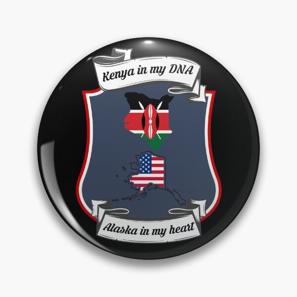 Item preview, Kenya in my DNA, Alaska in my heart Heritage designed and sold by Tony ⭐⭐⭐⭐⭐.