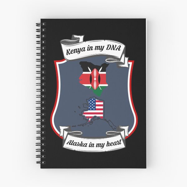 Item preview, Kenya in my DNA, Alaska in my heart Heritage designed and sold by Tony ⭐⭐⭐⭐⭐.