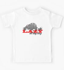 Camiseta para niños Lazy All Day Long Cat Lover