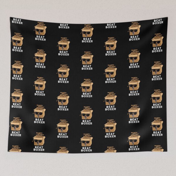 Item preview, Beat Boxer Funny Box Puns (Dark BG) designed and sold by punnybone.