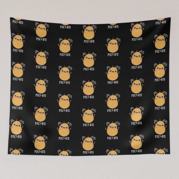 Item preview, Poet-ato Funny Potato Puns (Dark BG) designed and sold by punnybone.