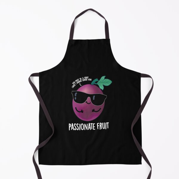 Item preview, Passionate Fruit Funny Passion Fruit Puns (Dark BG) designed and sold by punnybone.