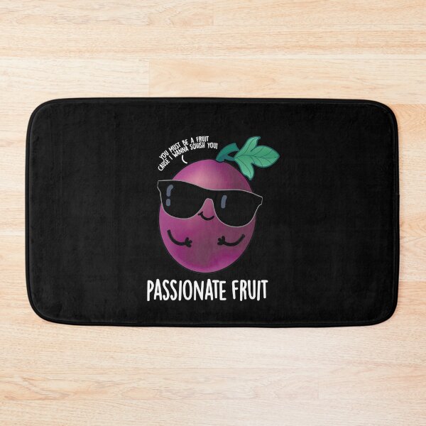 Item preview, Passionate Fruit Funny Passion Fruit Puns (Dark BG) designed and sold by punnybone.