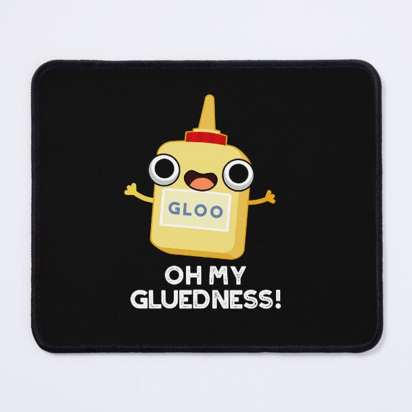 Item preview, Oh My Gluedness Funny Super Glue Puns (Dark BG) designed and sold by punnybone.