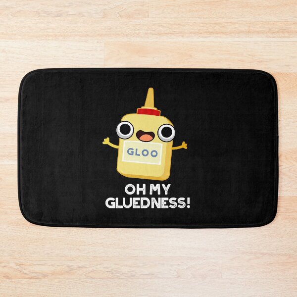 Item preview, Oh My Gluedness Funny Super Glue Puns (Dark BG) designed and sold by punnybone.