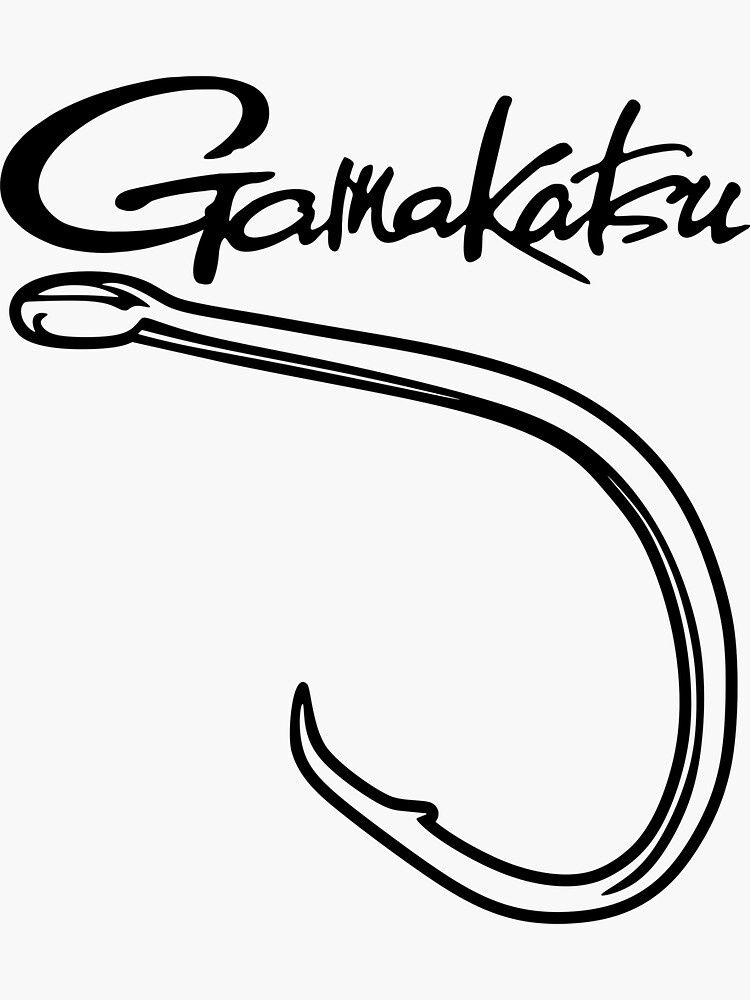 Gamakatsu Logo (Black Version) Sticker for Sale by isrowatia