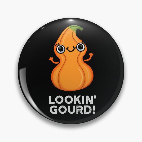Item preview, Looking Gourd Funny Veggie Pun (Dark BG) designed and sold by punnybone.
