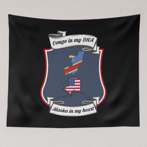 Item preview, Congo in my DNA, Alaska in my heart Heritage designed and sold by Tony ⭐⭐⭐⭐⭐.