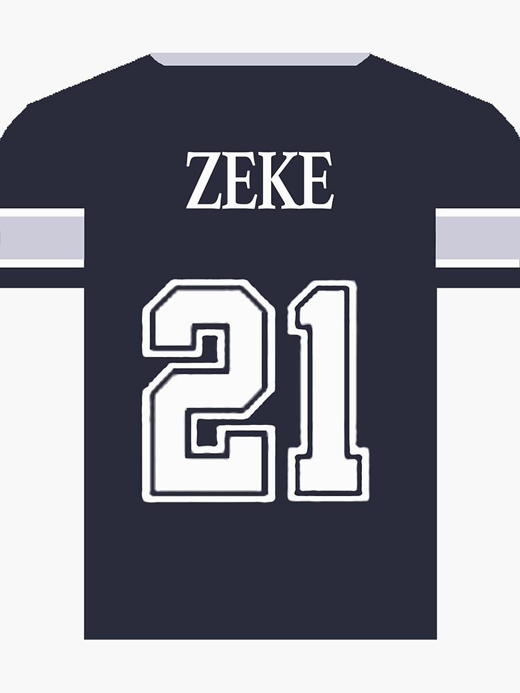 Ezekiel Elliott #21 FEED ZEKE Dallas Cowboys NFL Sweater Sweatshirt Long  Sleeve