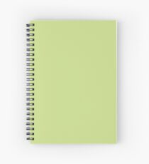 PLAIN SOLID COLOR MEDIUM SPRING BUD GREEN CREAM Spiral Notebook