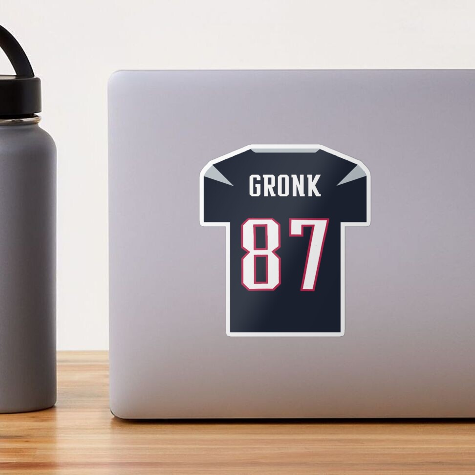 Rob Gronkowski Jersey Sticker for Sale by Tate Breeland