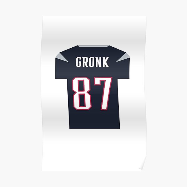 Rob Gronkowski Jersey Sticker for Sale by Tate Breeland