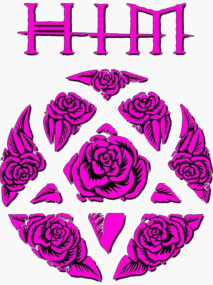 "best purple flower logo" Sticker for Sale by DannyJonesa Redbubble