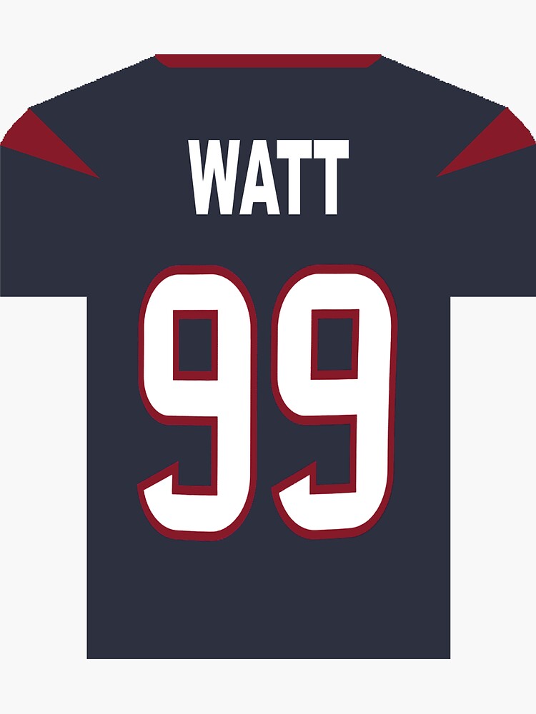 JJ Watt mini Jersey Sticker for Sale by Tate Breeland