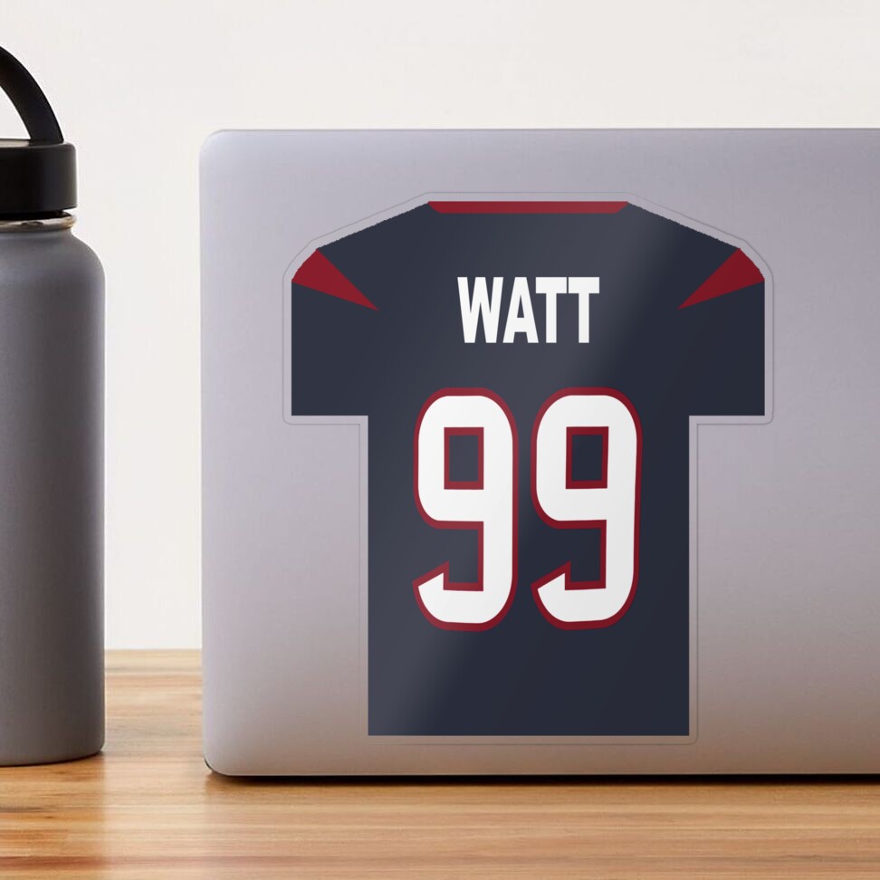 JJ Watt mini Jersey Sticker for Sale by Tate Breeland