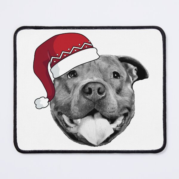 Item preview, Pitbull Santa designed and sold by PrettyPittie Shop.