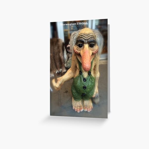 Norwegian Troll Greeting Card