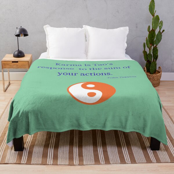 Item preview, 'Karma is Tao's response to the sum of your actions'- Chris Prentiss designed and sold by Rechtop.
