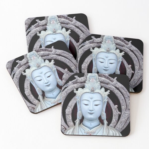 Item preview, Stone Marble Buddha Guan Yin Goddess (Buddhism Tibetan Style, Color Square Tiles) designed and sold by Digital-Davinci.