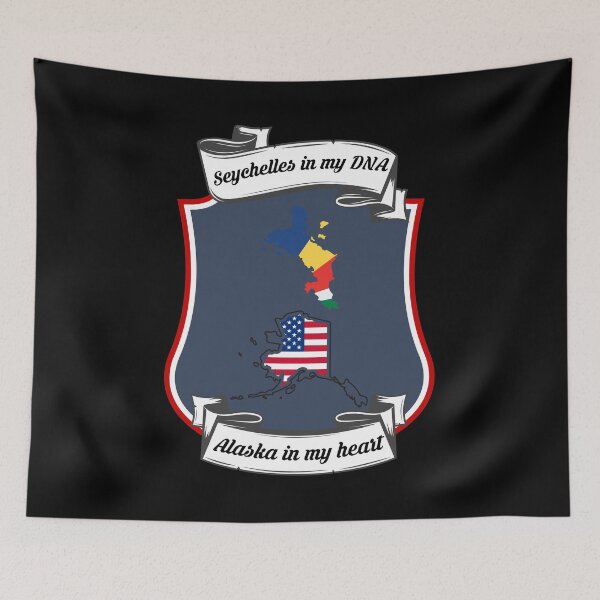 Item preview, Seychelles in my DNA, Alaska in my heart Heritage designed and sold by Tony ⭐⭐⭐⭐⭐.