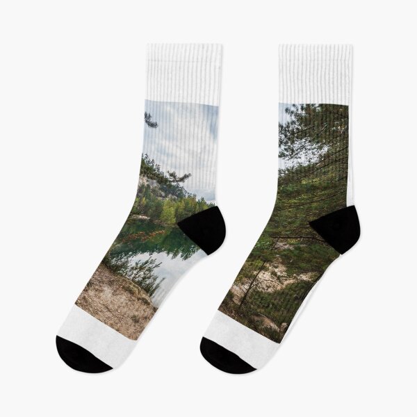 Item preview, Lake with trees and rocks around designed and sold by honza28683.