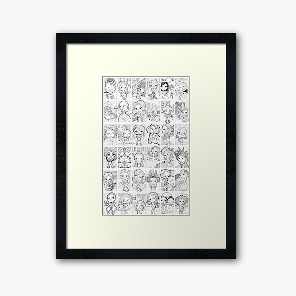 Total Babesville Pattern Framed Art Print