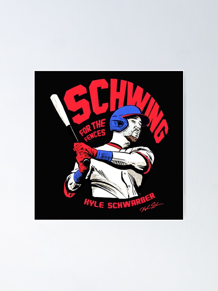 Kyle Schwarber Baseball Paper Poster Phillies - Kyle Schwarber