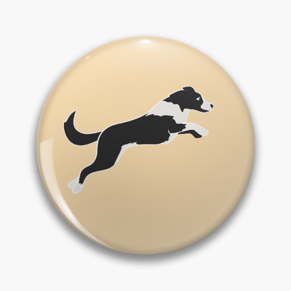 Item preview, Black and white border collie jumping for dog agility enthusiasts designed and sold by PausePapote.