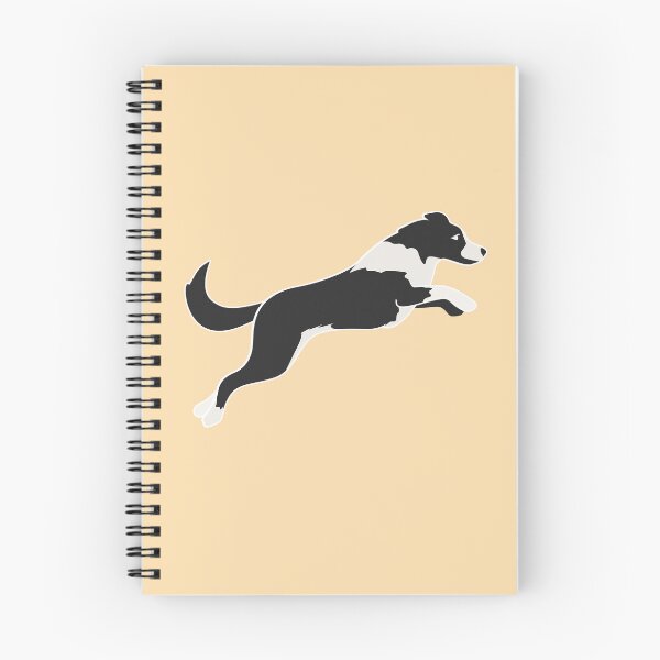 Item preview, Black and white border collie jumping for dog agility enthusiasts designed and sold by PausePapote.