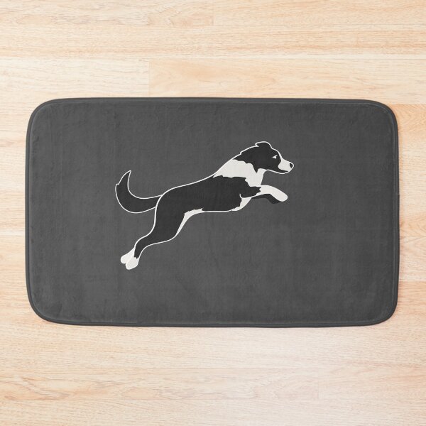 Item preview, Black and white border collie jumping for dog agility enthusiasts designed and sold by PausePapote.