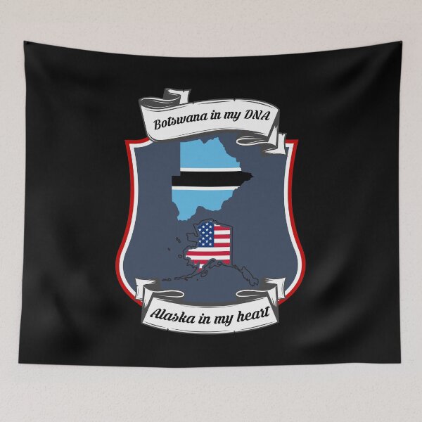 Item preview, Botswana in my DNA, Alaska in my heart Heritage designed and sold by Tony ⭐⭐⭐⭐⭐.