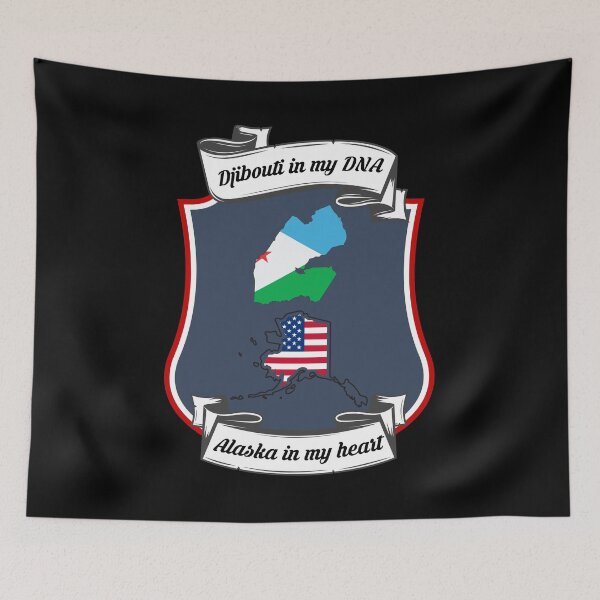 Item preview, Djibouti in my DNA, Alaska in my heart Heritage designed and sold by Tony ⭐⭐⭐⭐⭐.