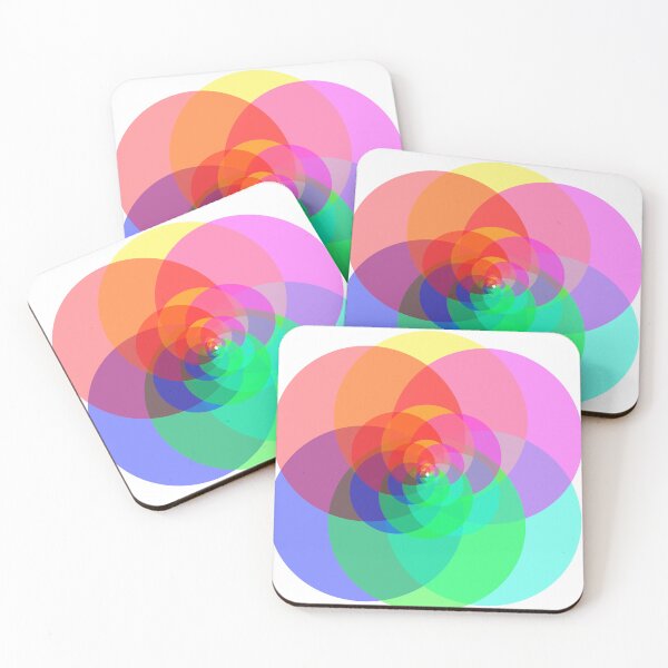 Item preview, Rainbow circle fractal designed and sold by C.l S.