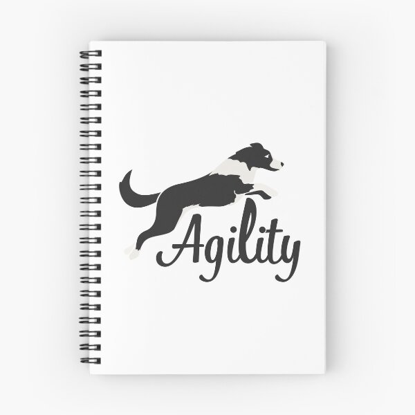 Item preview, Black and white border collie jumping with agility in black for dog lovers designed and sold by PausePapote.