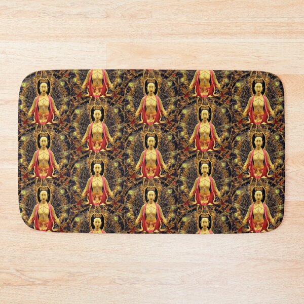 Item preview, Royal Empress Qing Dynasty Concubine Thangka Portrait Painting (Buddhism Tibetan Style, Color Square Tiles) designed and sold by Digital-Davinci.
