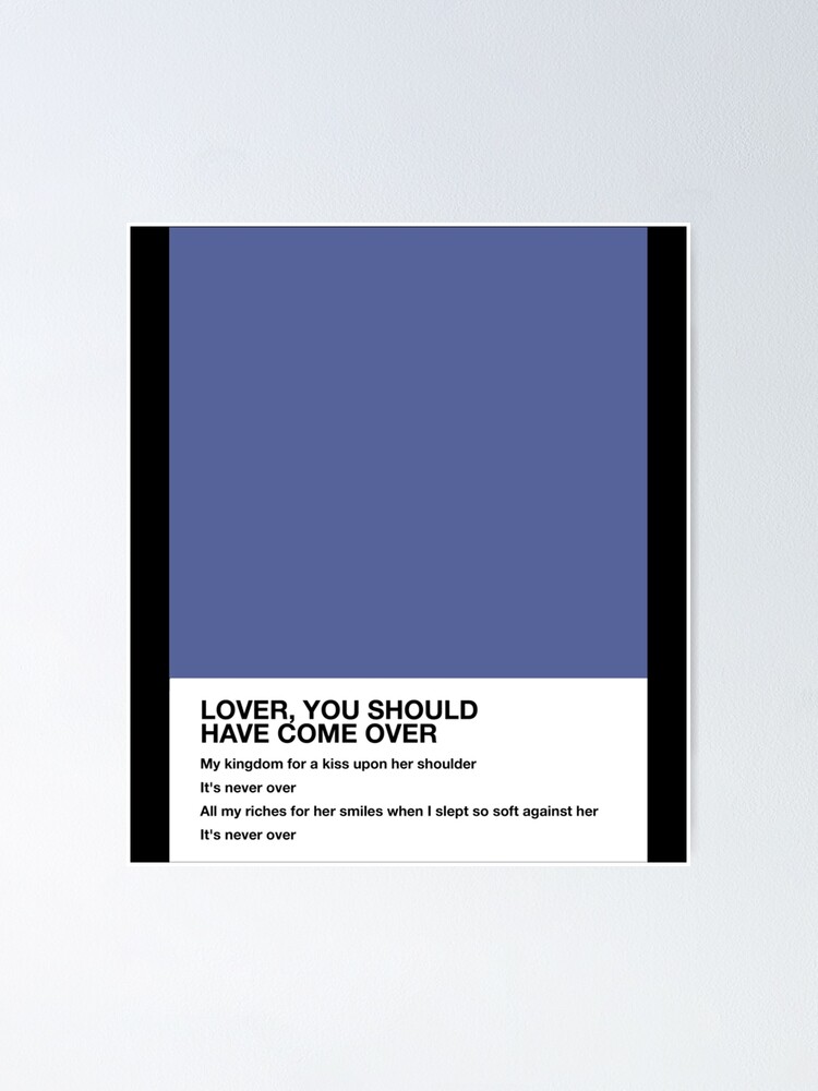 Jeff Buckley Lover You Should Have Come Over Lyrics Pantone