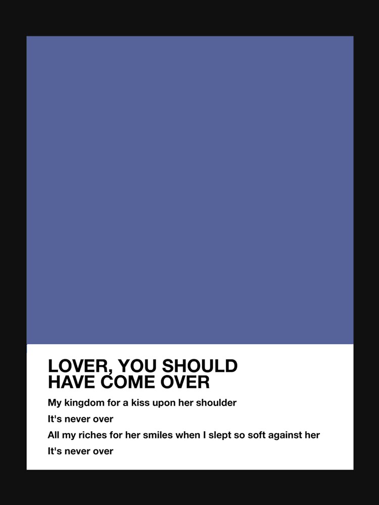 Jeff Buckley Lover You Should Have Come Over Lyrics Pantone