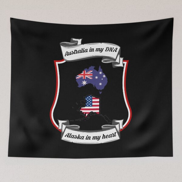 Item preview, Australia in my DNA, Alaska in my heart Heritage designed and sold by Tony ⭐⭐⭐⭐⭐.
