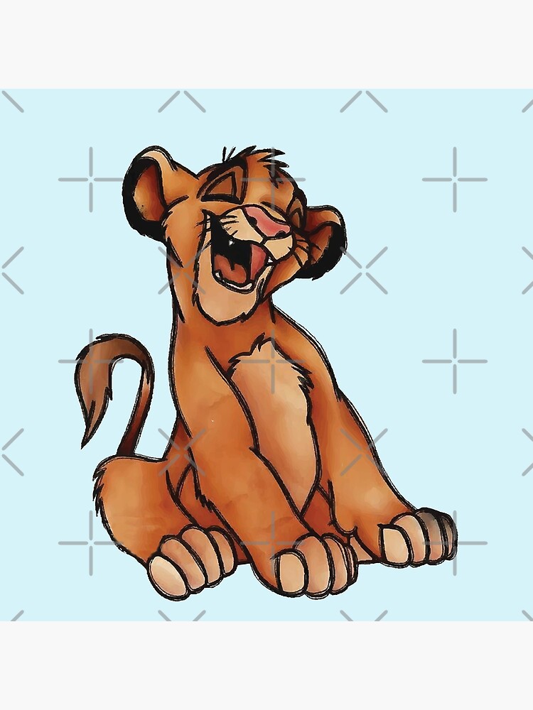 Simba Lion Art Print for Sale by BigSamo