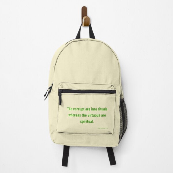 Item preview, 'The corrupt are into rituals whereas the virtuous are spiritual'- Abhaidev designed and sold by Rechtop.