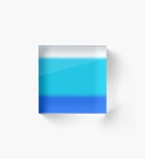 Ombre Blues Acrylic Block