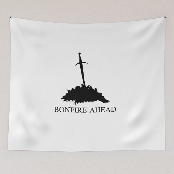 Item preview, Bonfire Ahead Sword Outline For Gamers Gif designed and sold by miracletee.