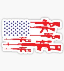 American Flag Patriotic Usa Pride Gun A Pro Gun Sticker