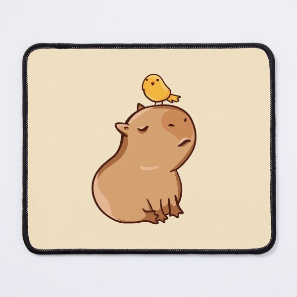 Item preview, Capybara with bird designed and sold by manydoodles.