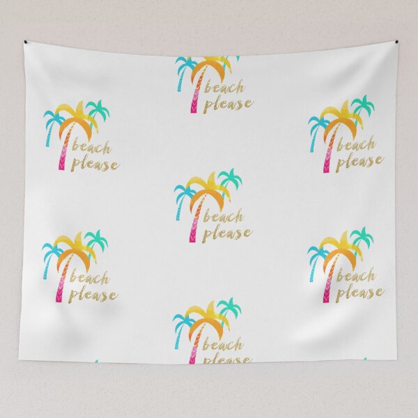 Item preview, "Beach Please" with exotic palms   designed and sold by NaughtyCat.