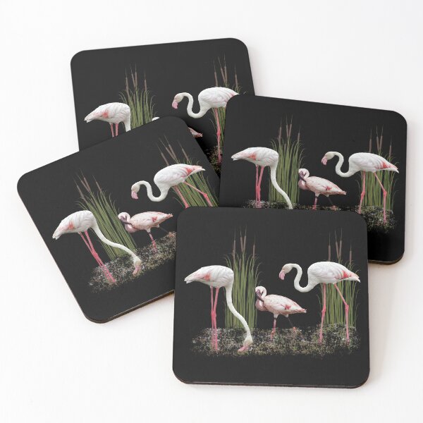 Item preview, Greater flamingo and Lesser flamingo, birds of Africa designed and sold by TShirtsundMehr.